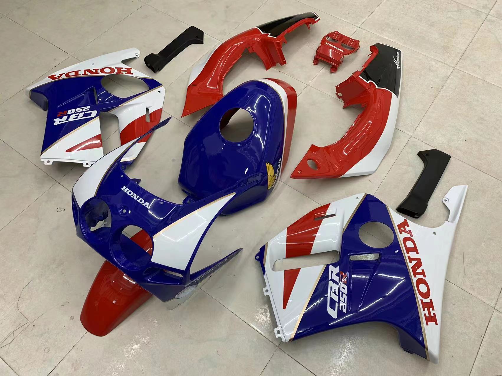 HONDA CBR250RR  MC19 外装カウル フルセット タンクカバー 透明風防スクリーンあり パーツ デカール 塗装済み - AKEEYO