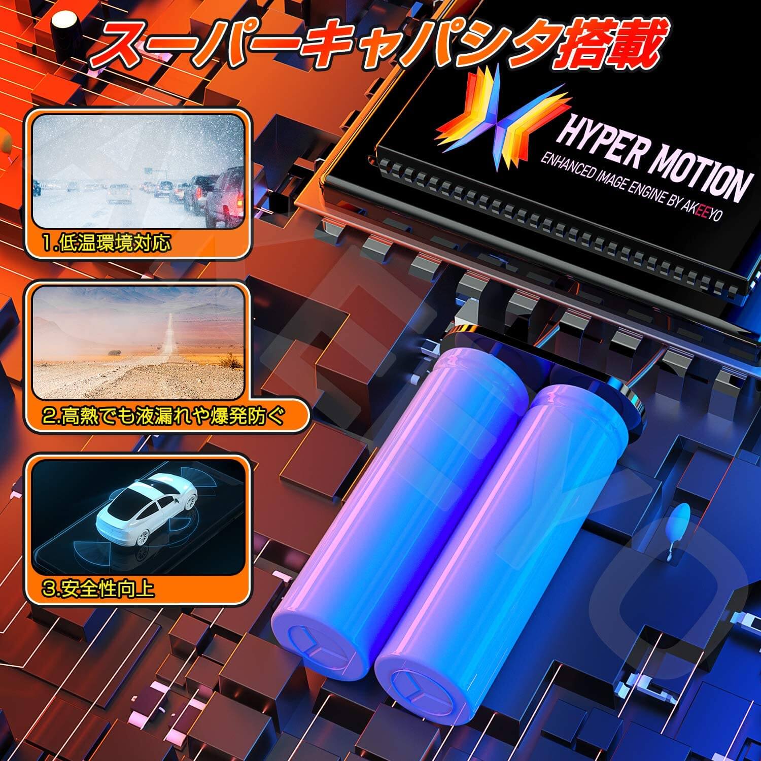 60FPS 最高の視体験を 前後カメラ ミラーモニター ドライブレコーダー AKY-X6 - AKEEYO